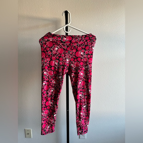 Vibrant Pink disney Lularoe one size Leggings - Picture 1 of 4